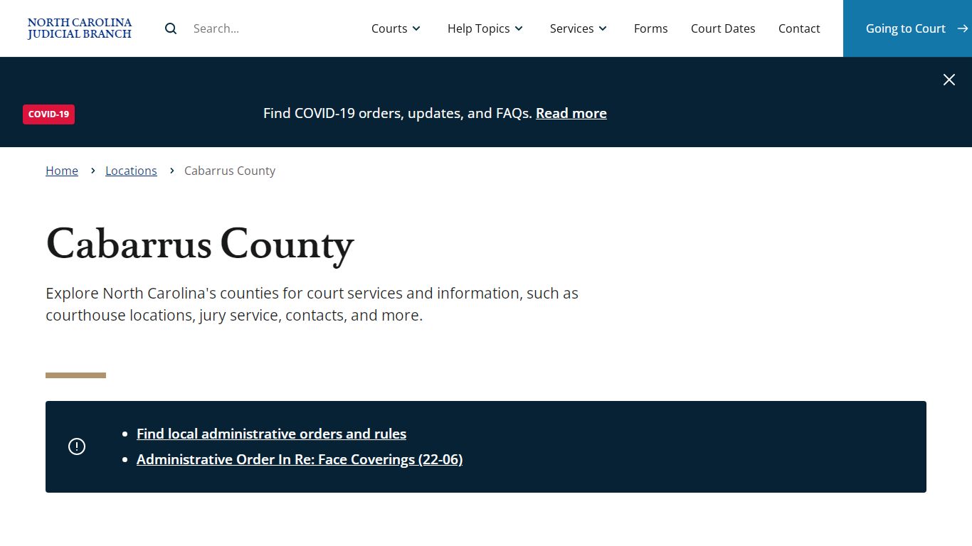 Cabarrus County | North Carolina Judicial Branch - NCcourts