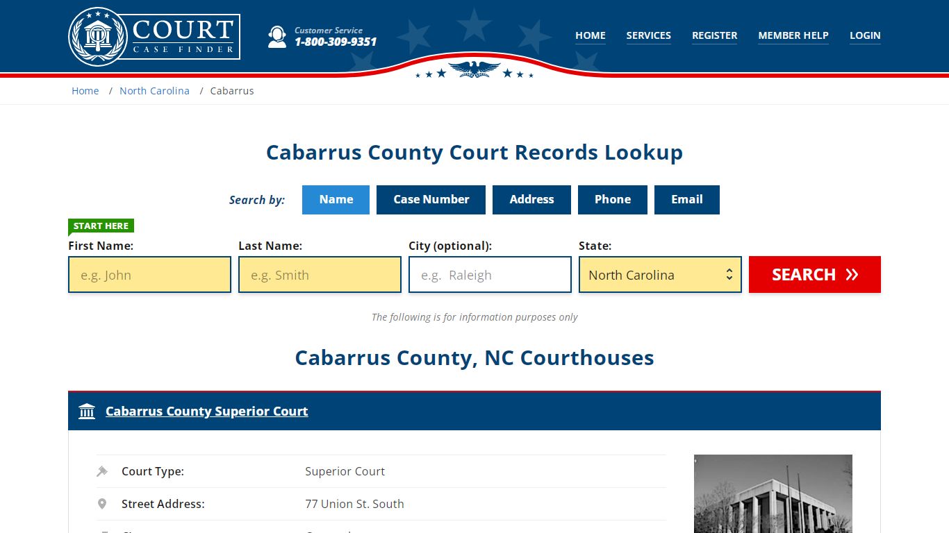 Cabarrus County Court Records | NC Case Lookup